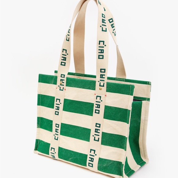Clare V. Noémie Tote
Palm Green & Natural Canvas - Picture 5 of 9